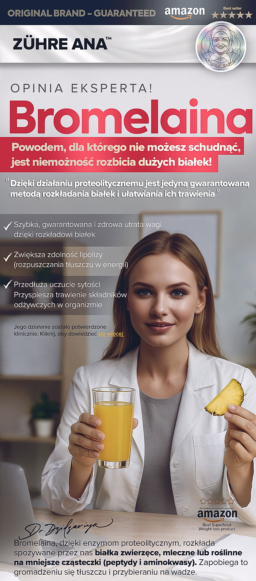 Bromelain – naturalny syrop wspomagający odchudzanie i trawienie
